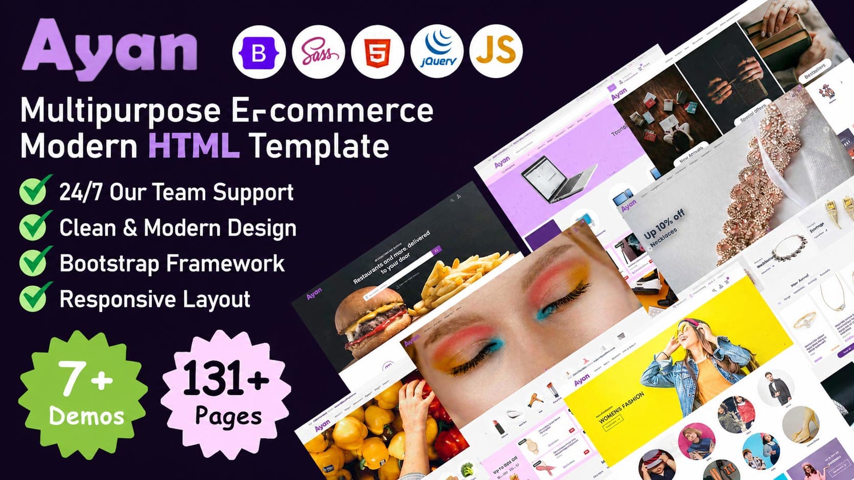 Multipurpose HTML E-Commerce Template