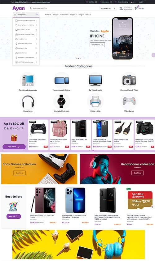 Multipurpose HTML E-Commerce Template 1
