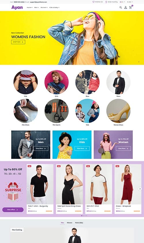 Multipurpose HTML E-Commerce Template 2