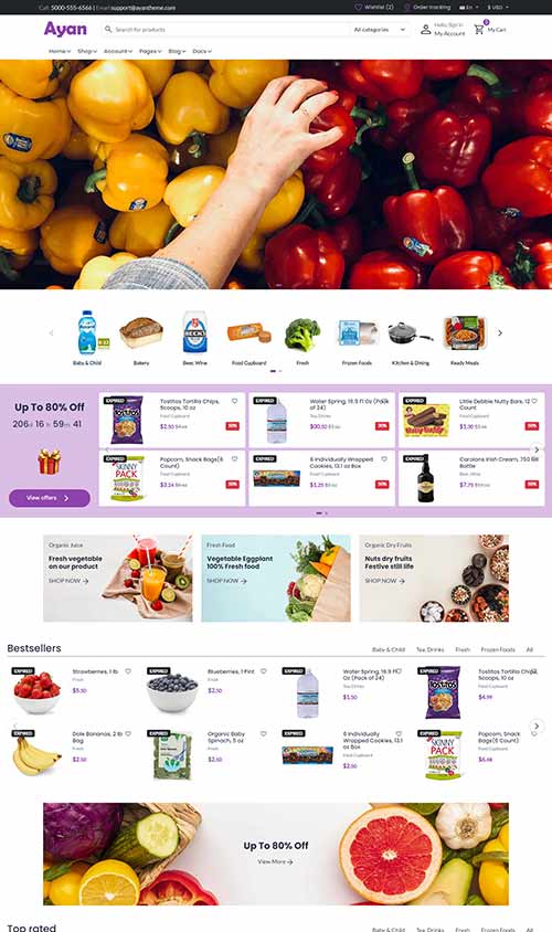 Multipurpose HTML E-Commerce Template 6