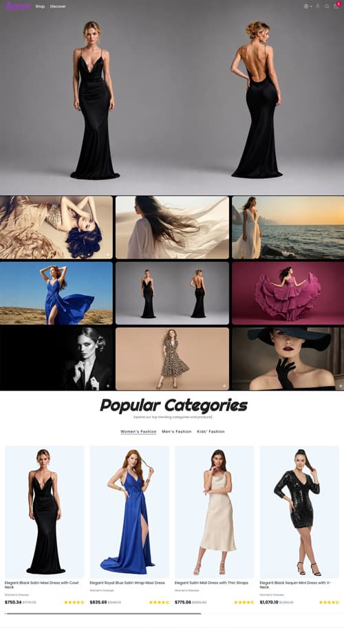AyanTheme — قالب تجارة إلكترونية لـ Next.js 2